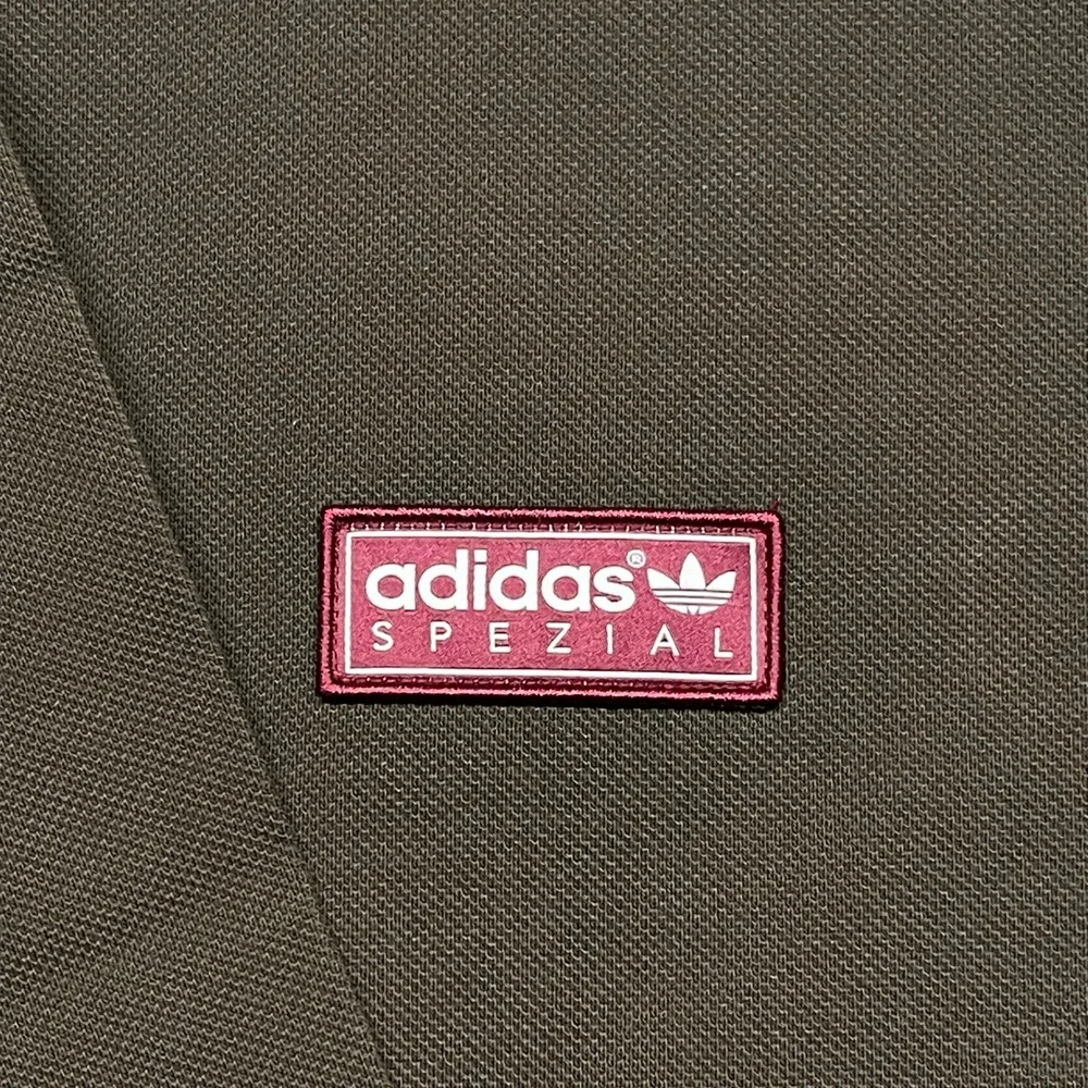 Adidas Spezial x CP Company Polo Shirt Men XL Dust Cargo Brown Retro Long Sleeve
